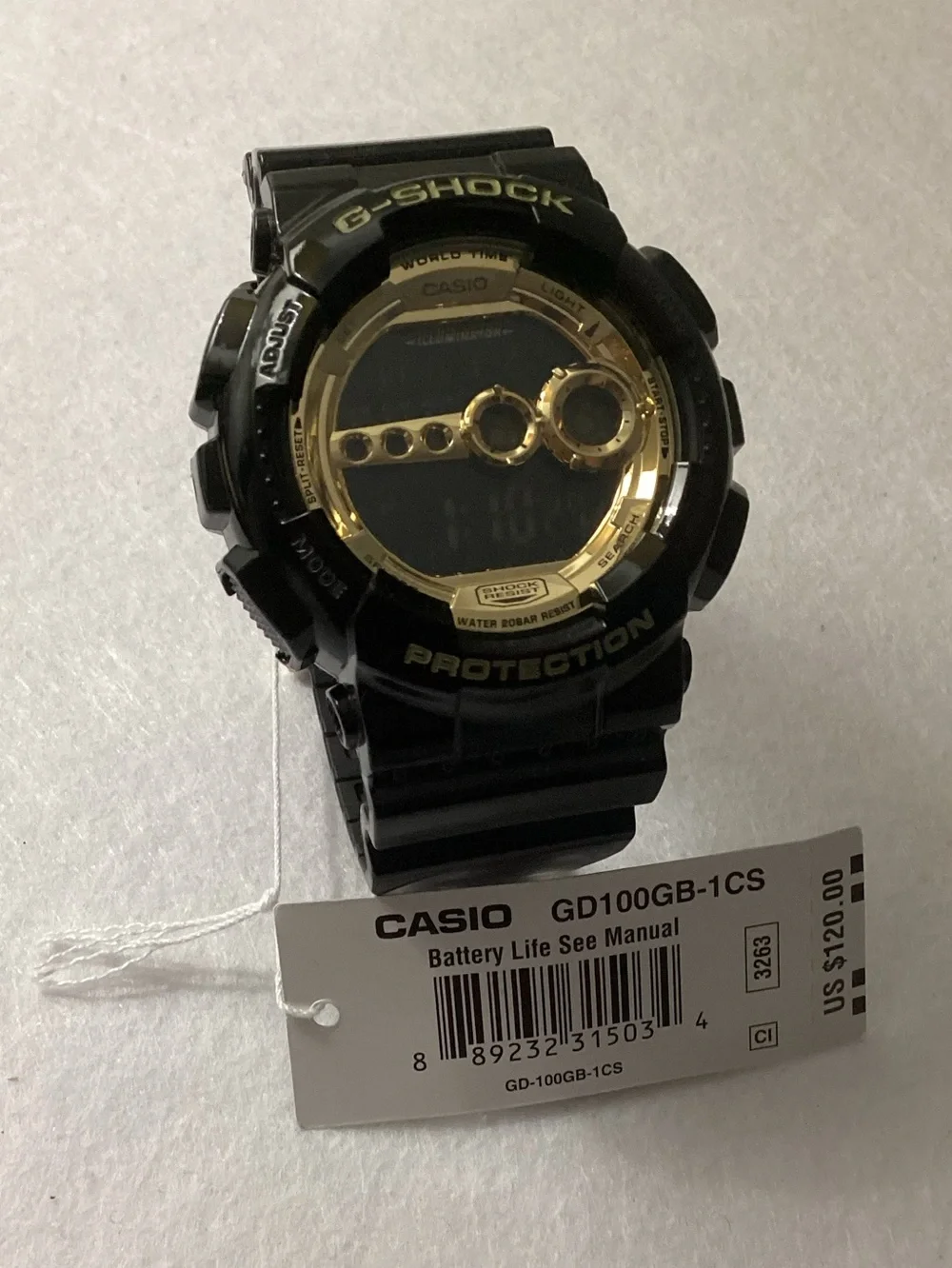 Casio G-Shock Japanese Quartz Black Resin Watch 51.2mm